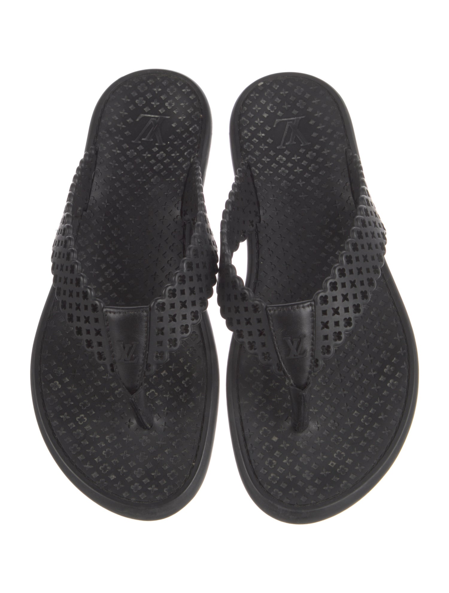 Louis Vuitton LV Monogram Rubber Flip Flops